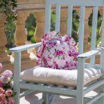 Fleur Cushion round shape with Inners, Pale Pink