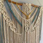 Boho Macramé Wall Hanging, Beige, 80×80cm. - Image 2