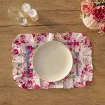 Fleur Placemat, Pale Pink