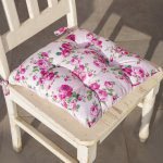 Fleur Chair Cushion, Pale Pink