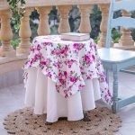 Fleur Table Cover, Antique White