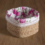 Fleur Halfa Square Basket, Medium