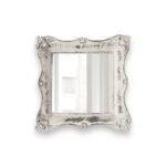 Pretty Shabby Wall Mirror Square Chic, Antique White
