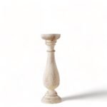 Country Candle Holder, Antique White, Large