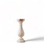 Country Candle Holder, Antique White, Medium