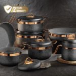 Copper Tiger Eye 12-Piece Granite Cookware Set