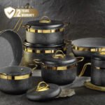 طقم حلل جرانيت جولدن تايجر ١٢ قطعة