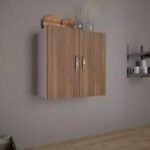 Kitchen Wall Cabinet, Brown, 70x75cm