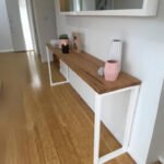 White Metal Console, 120x90cm