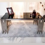 Rectangular Coffee Table, Silver, 120x60x25cm