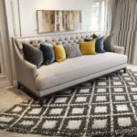 كنبة مودرن، رمادي، ٢٢٠×٨٥×١٠٠ سم