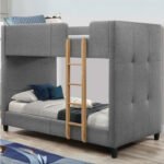 سرير دورين خشب أرو، فضي، ٢١٠×١٢٠×١٨٠ سم