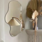 Wavy mirror, Silver, 60x120cm.