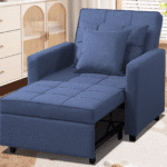 Versatile Chair Bed, Blue, 100x80x75cm.