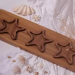 لوح تقديم نجمة البحر جايا، بني، ٥٠×١٥×٣ سم