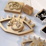 Large Mati Eye Décor, Gold, 31x2x16.5cm.