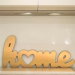 Home Standing Décor, Gold, 30x2x10cm.