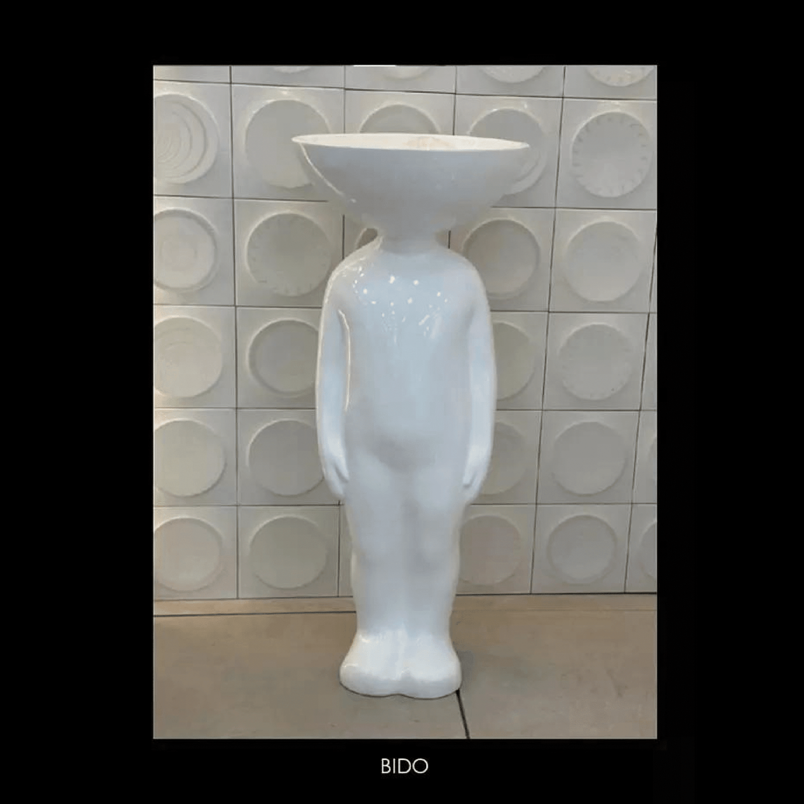 s-01 حوض غسيل بيدو، أبيض، ٤٠×٩٠ سم - الصورة 1