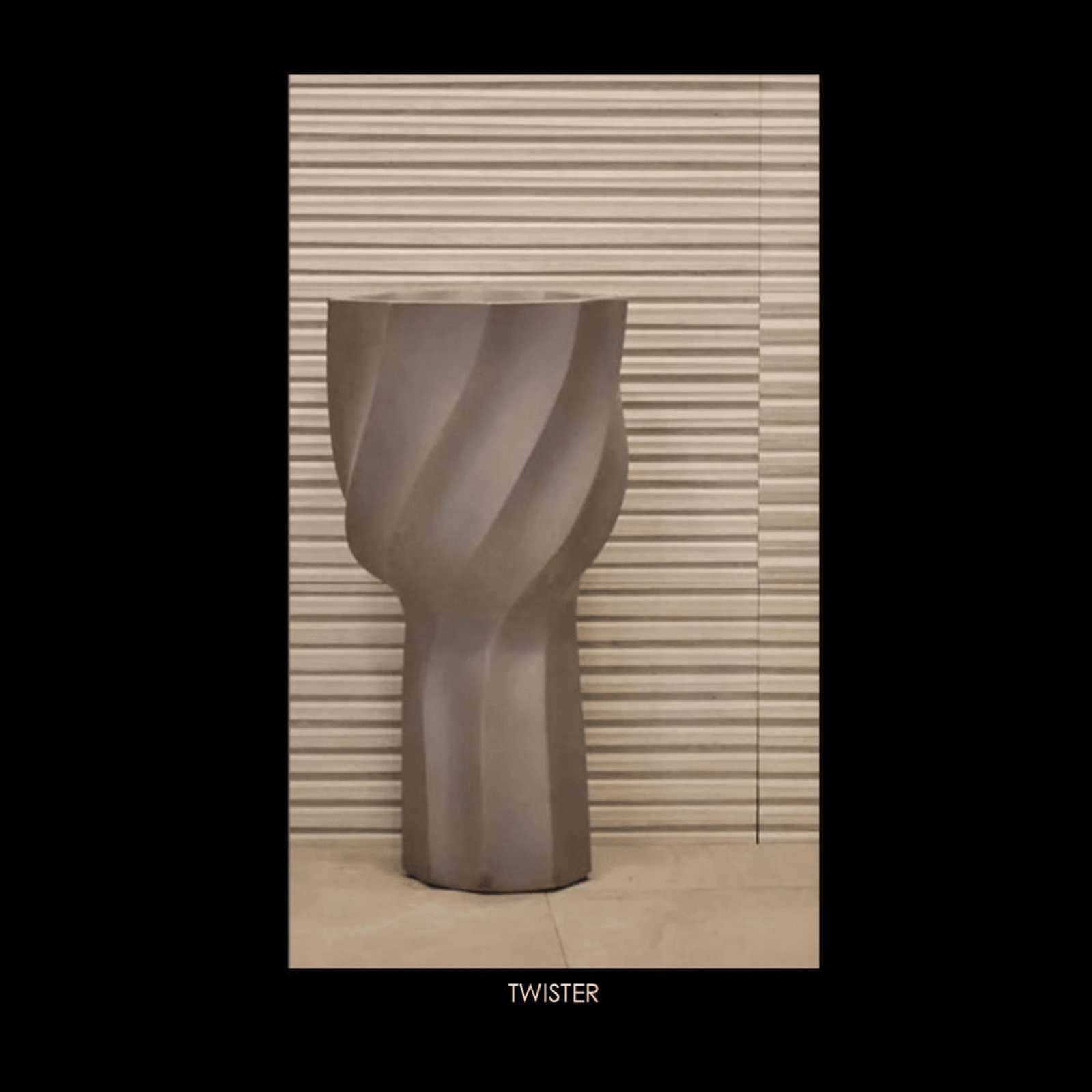 s-10 حوض غسيل تويستر، بني قهوة، ٥٠×٨٥ سم - الصورة 1