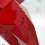 Pitbull Dog Statues, Red, 128x48.3x120cm. - Image 4