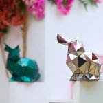 Rabbit Statues, Steel, Silver, 32.3x26x30cm. - Image 4