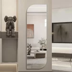 ⁦مرايا حائط مودرن شيك، فضي، ١٦٥×٥٥ سم⁩ - الصورة ⁦2⁩