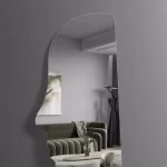 Face-Shaped Mirror, Silver, 70x50cm. - Image 3