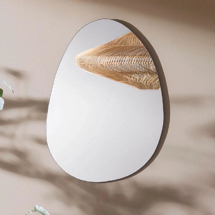 onga-02 مرايا دريمي، فضي، ٤٦×٦٢ سم - الصورة 1