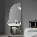 Face-Shaped Mirror, Silver, 70x50cm.