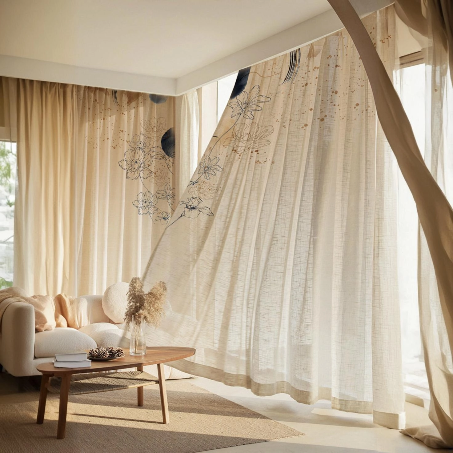 freepik__expand__53452 ستارة بوهو، أبيض، ٢٧٠×١٣٠×٢٧٠ سم - الصورة 1