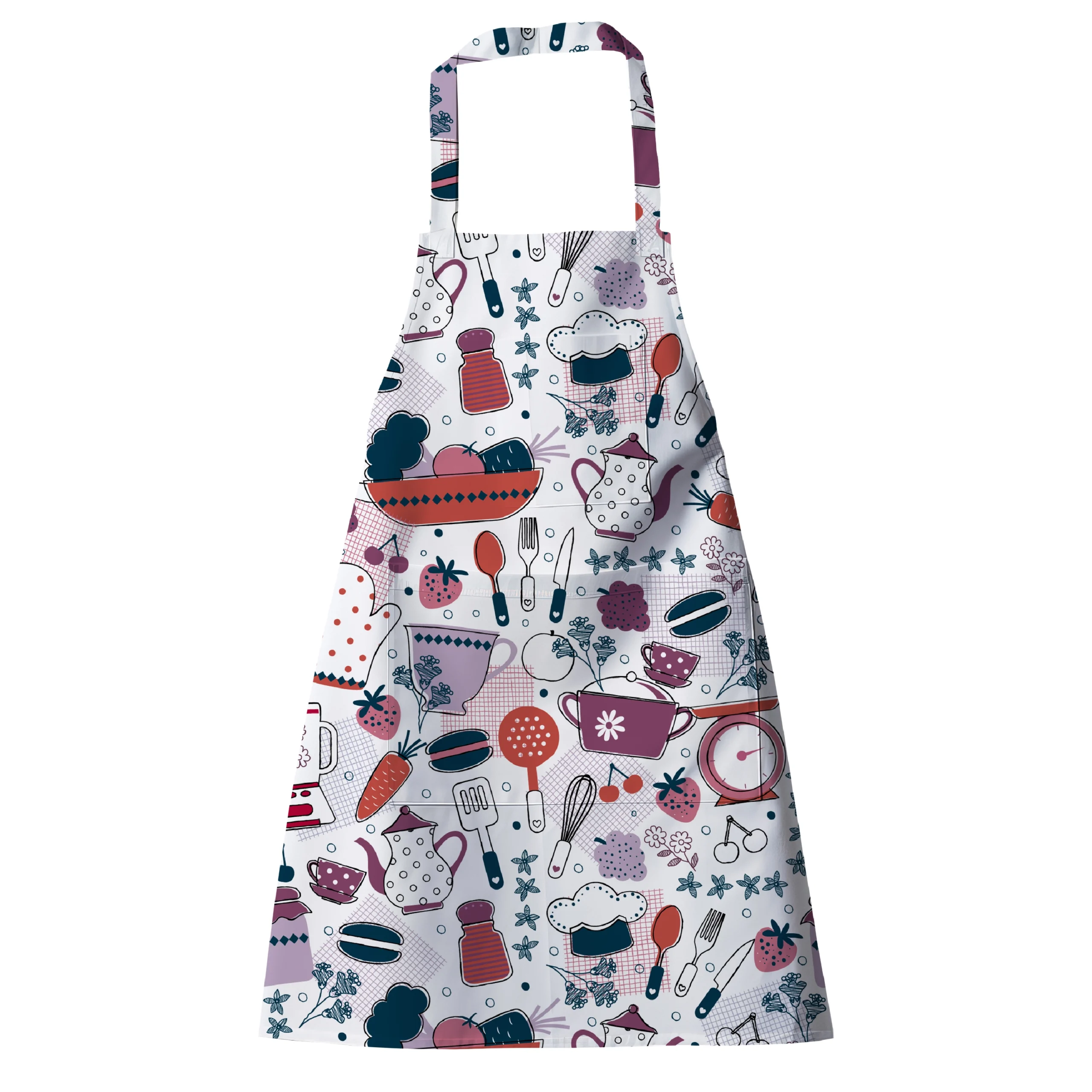 r-10 مريلة مطبخ بينكي إسنشيالز، أبيض، ٧٠×٩٠×٧٠ سم - الصورة 1