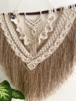 Large macrame wall hanging with tassels of jute - Image 3