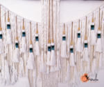 Tassels Macramé Wall Hanging, White, 110x90cm. - Image 3