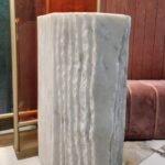 Echo Hand-Carved Marble Pedestal Sink